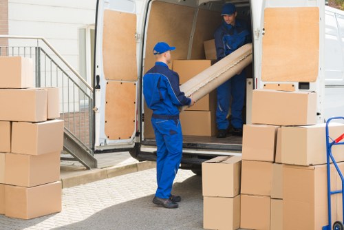 Local removals team helping with a move in Islington
