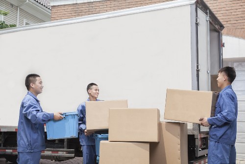 Organised moving boxes and labels for an Islington relocation