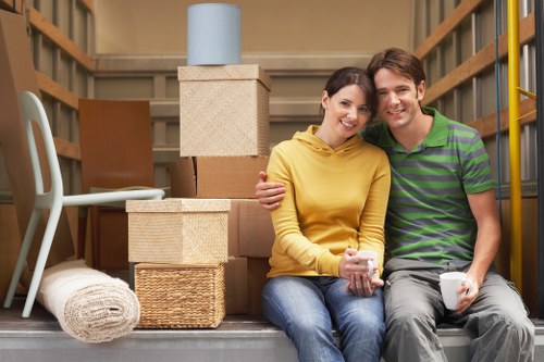 Islington moving van ready for a local home or office relocation