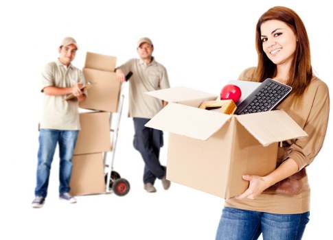 Moving van handling commercial equipment in Islington