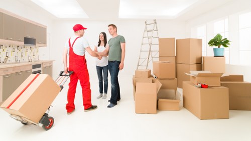 Furniture move from a flat in Islington with stairs and careful handling