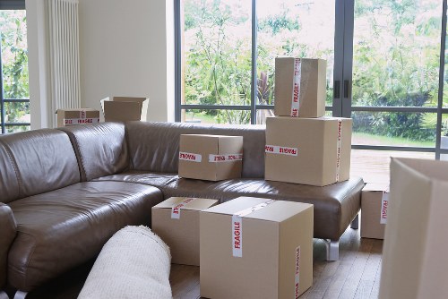 Customer completing a secure Islington removal payment
