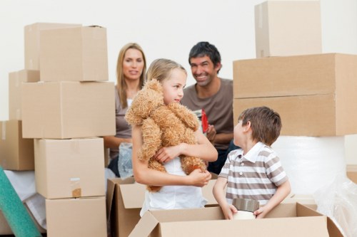 Packing and protecting household items for a move in Islington